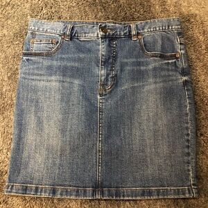 Free People Jean Skirt